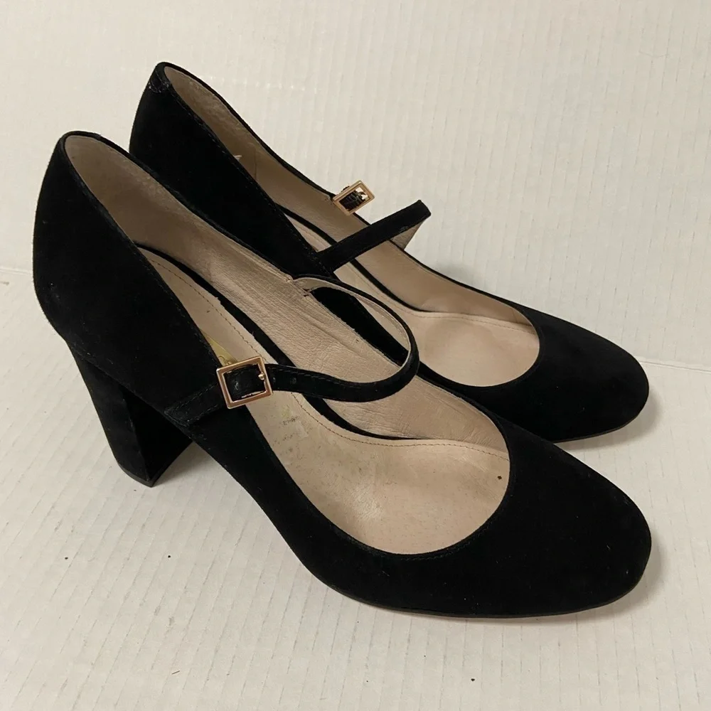 Louise Et Cie black maryjane sandals sz 7.5 Korrie Black Leather closed toe